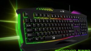 SCORPION-K220 GX Scorpion K220 Smart Gaming Keyboard RGB GX Scorpion K220 Smart Gaming Keyboard - Gleaming Rainbow Backlight - Rugged Concave Keycaps - Wired USB Interface - Spill Resistant - 8 Audio