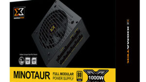 Xigmatek Minotaur 1000W 80 PLUS GOLD Fully Modular Power Supply Unit - Flat Cable - 100~240V Full range - 120mm Sleeve Bearing Fan - 140mm Length - Black