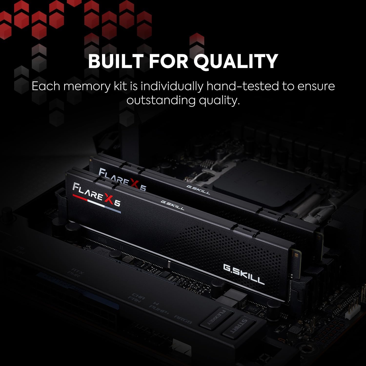 G.SKILL Flare X5 Series (AMD Expo) DDR5 RAM 32GB (2x16GB) 5600MT/s CL36-36-36-89 1.20V Desktop Computer Memory UDIMM - Matte Black (F5-5600J3636C16GX2-FX5) RAM 32GB DDR5 5600MT/s AMD Expo