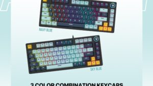 MK875V2-NAB MK875V2 ATOM81 MECHANICAL GAMING KEYBOARD FANTECH MK875V2 ATOM81 MECHANICAL GAMING KEYBOARD – 81 Keys Double Injection Keycaps – 3 Pin Hot Swappable – Blue Switch – Multi Function Knob – 17 RGB Modes – 26 Keys Rollover AntiGhosting