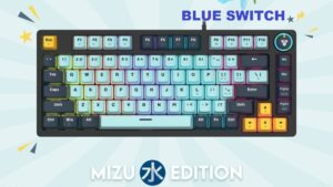 MK875V2-SKB MK875V2 ATOM81 MECHANICAL GAMING KEYBOARD FANTECH MK875V2 ATOM81 MECHANICAL GAMING KEYBOARD – 81 Keys Double Injection Keycaps – 3 Pin Hot Swappable – Blue Switch – Multi Function Knob – 17 RGB Modes – 26 Keys Rollover AntiGhosting