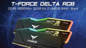 FF3D532G6000HC30DC01 TEAMGROUP T-Force Delta RGB DDR5 Ram 32GB 6000 TEAMGROUP T-Force Delta RGB DDR5 Ram 32GB (2x16GB) 6000MHz PC5-48000 CL30 1.35V Desktop Memory Module Ram For 600 700 Series Chipset XMP 3.0 & AMD EXPO Ready Black - FF3D532G6000HC30DC01